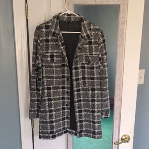 Stella Luce Black and White Checkered Blazer